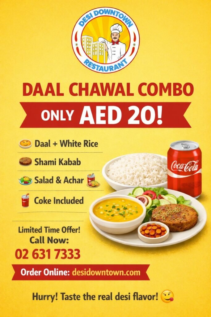 Daal Chawal Combo in Abu Dhabi